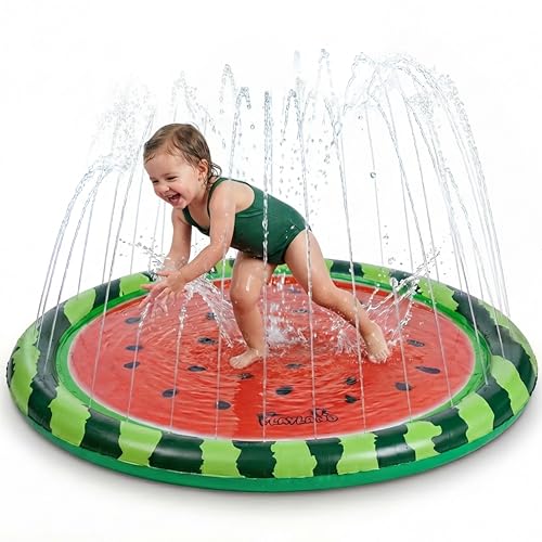Playland Non-Slip Splash Pad Water Toy For Kids – Fun & Entertaining Toddler Outdoor Toys, Durable Easy-Setup Water Mat, Multi-Purpose Dog Splash Pad & Outdoor Toys For Toddlers 1-3