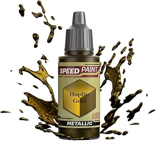 The Army Painter Speedpaint Hoplite Gold 2.0 Metallic, Single Acrylic Paint 18ml One-coat Painting Soloution For Fantasy Tabletop Miniatures Like Warhammer 40k and Dungeons And Dragons Figures