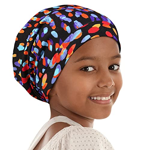 Girls Hair Sleep Bonnet Night Hat Xl Jumbo Cap For Braids Twists Locs Curls Adjustable Headwear Purple #TOP28
