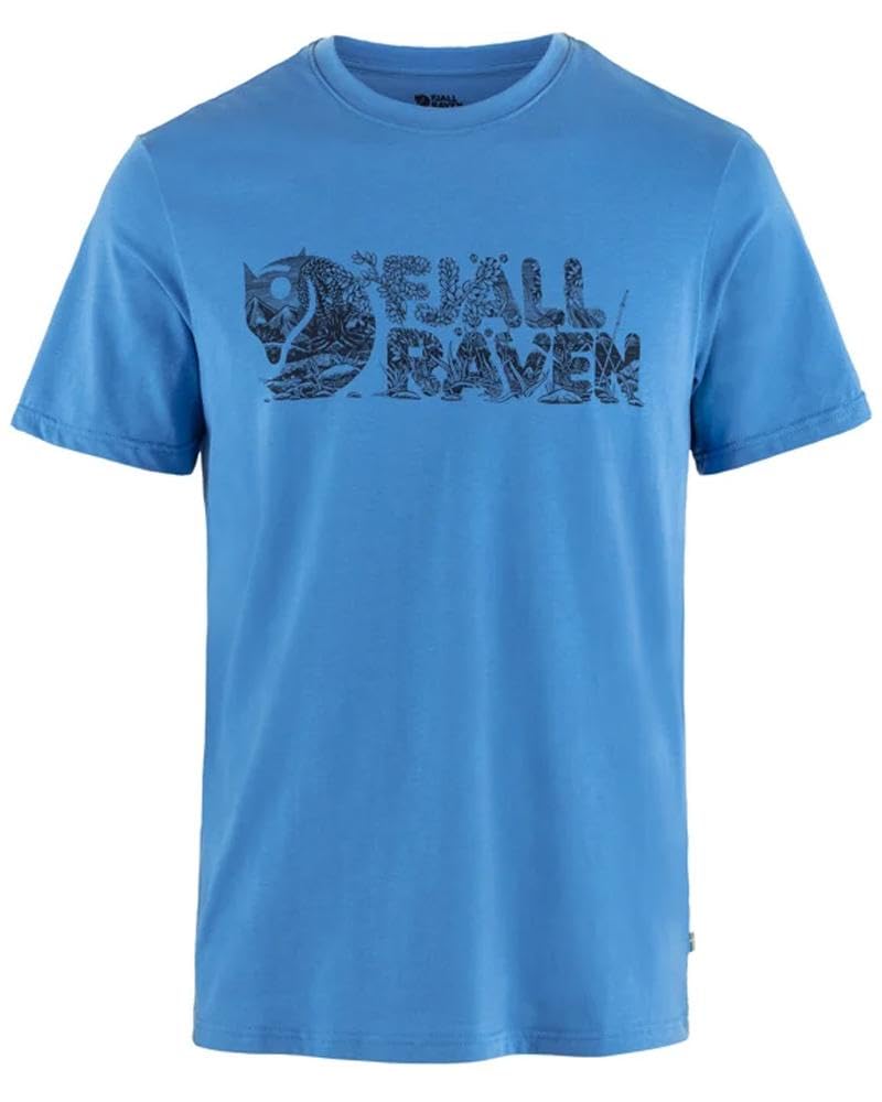 Fjällräven Men's A Blue Fjallraven 12600219-525 Lush Logo T-Shirt M T-Shirt Un Blue Size M