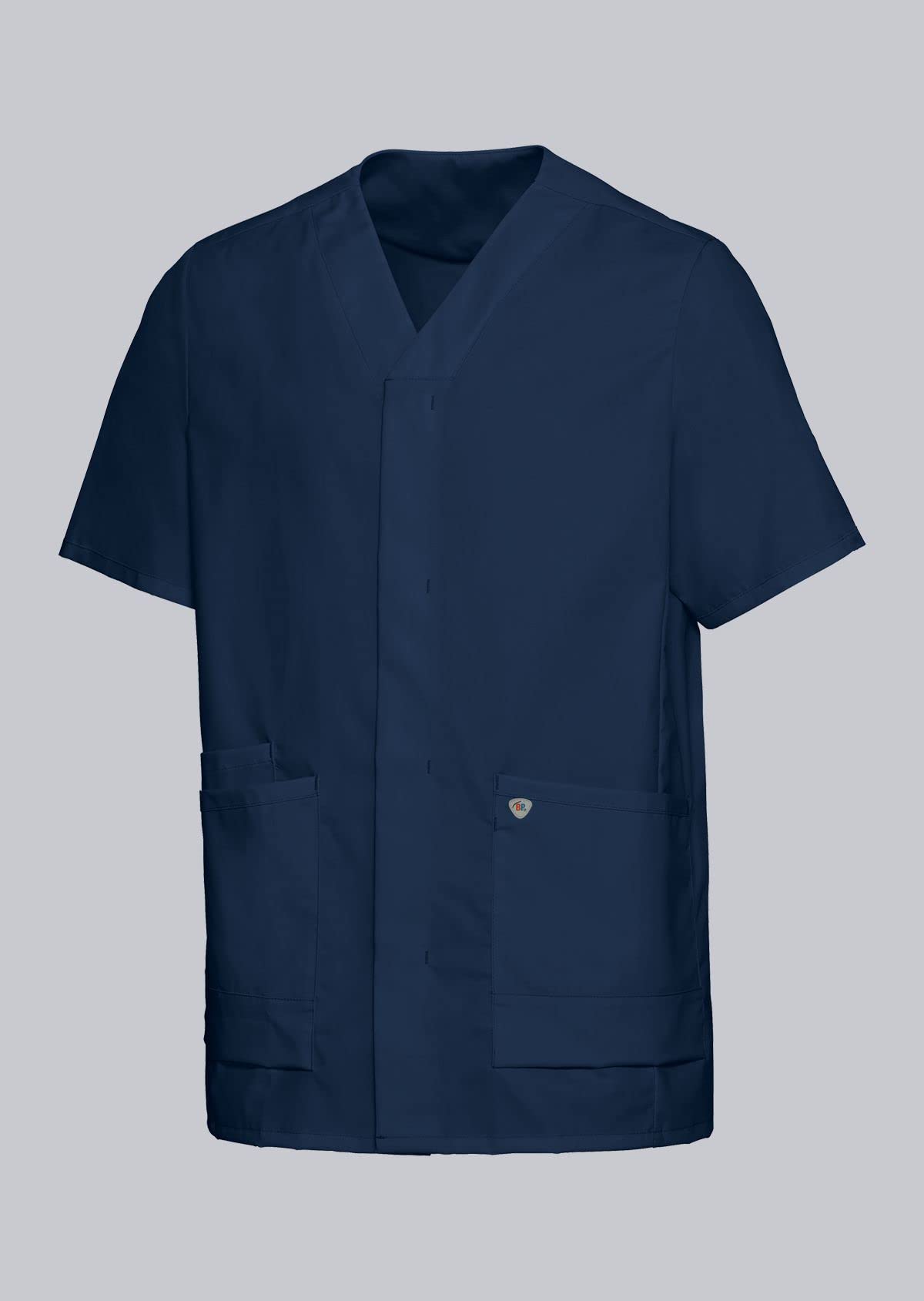 BP 1765-241-0110-Sn Unisex Super Light Fabric Slip-On Tunic 49% Cotton / 48% Polyester / 3% Elastolefin, Midnight Blue, Sn Size