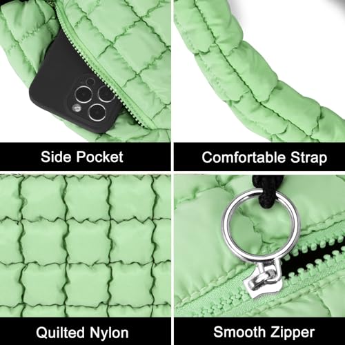 Image of GASSDA Puffer Tote Bag for Women Large Quilted Puffy Lightweight Carryall Crossbody Tote Bag for Women
