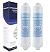 Price comparison product image Finerfilters FF-6010PF Fridge Water Filter Compatible with Kenwood, Hisense DA2010CB, Daewoo DD7098 Fridge Water Filter Cartridge, and more. (2 Pack)