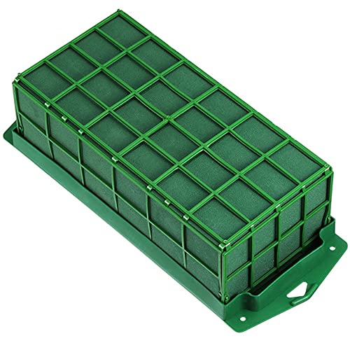 Vusddy Blumen Steckschaum mit Gitter und Halter - Steckmasse mit Halterung...