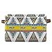 Cesto de almacenamiento étnico tribal geométrico grande plegable cesta de almacenamiento para ropa, juguetes, libros, organizador de almacenamiento perfecto (38 x 28 x 24 cm), paquete de 2