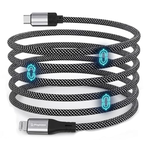 Magtame 5FT Coiled USB C to Lightning