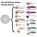 SOMOLUX 45mm Rotary Cutter and Trimmer Refill Blades for Fiskars Replace Blades for Quilting Scrapbooking Sewing Sharp and Durable 10PCS