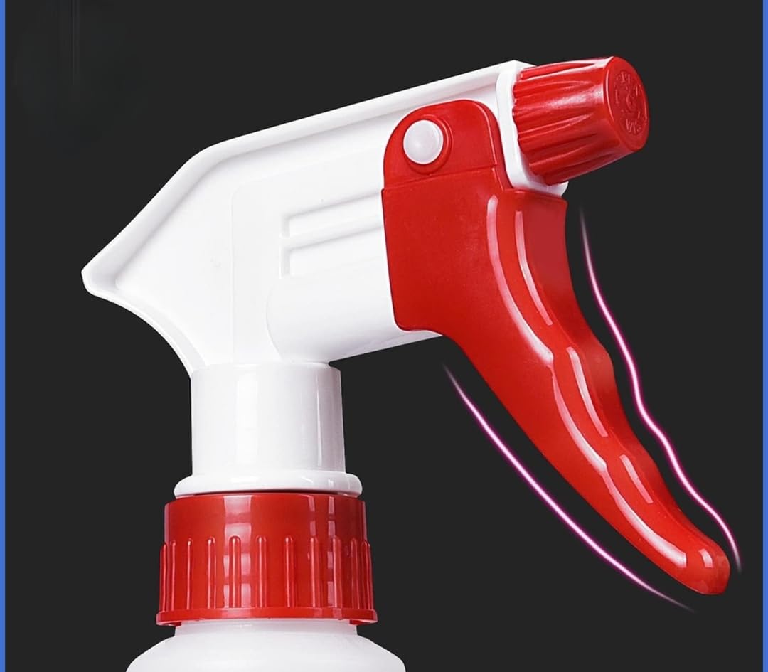 Trigger Spray Bottle Nozzle, Heavy Duty Plastic, Adjustable Head Sprayer, Leak Proof, Pack of 1. With 1 litre bottle.-image-10
