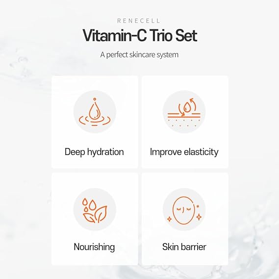 [Rene Cell] Vitamin C Serum + Recovery Serum + Peptide Cream Trio Set