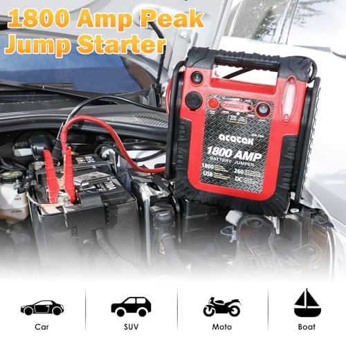 Acetek 1800A Lead-Acid Jump Starter