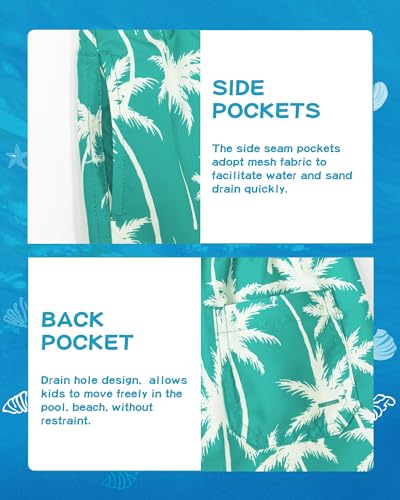 Image of SURF CUZ Boys Swim Trunks Toddler Swim Shorts UPF 50+ Bathing Suit for Boy Swimsuit Quick Dry Mesh Beach Boardshorts Swimwear