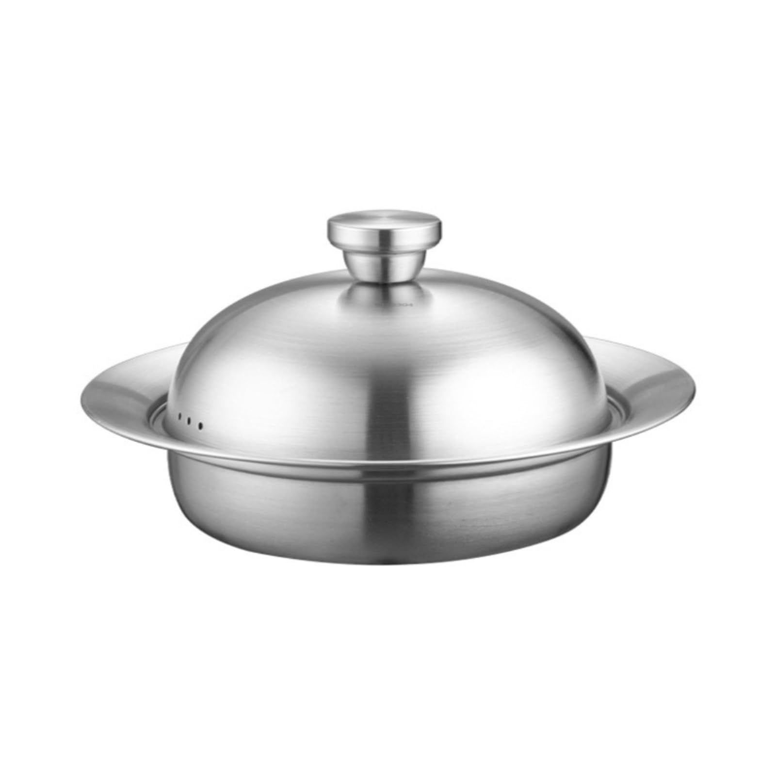 Plato de comida y olla para verduras al vapor ideal para cenas familiares saludables