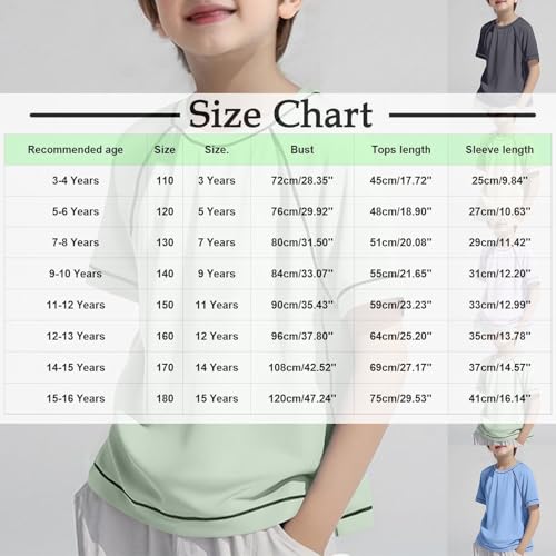 Girls Boys Summer Tops Kids Unisex Mesh Ice Silk Quick Dry Lightweight Workout Short Sleeve Breathable T Shirt Soft3