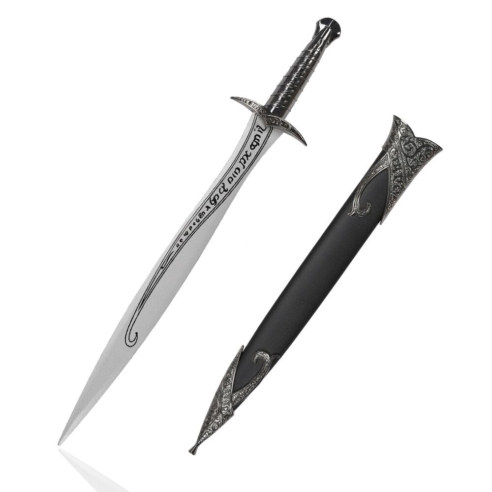 57 SPECIAL REPLICAS Spada replica 62 cm in legno di bambù – Decorazione fatta a mano per gli appassionati di LOTR – Esclusivo pezzo da collezione con fodero – Bilbo Baggins Sting JT10712BK
