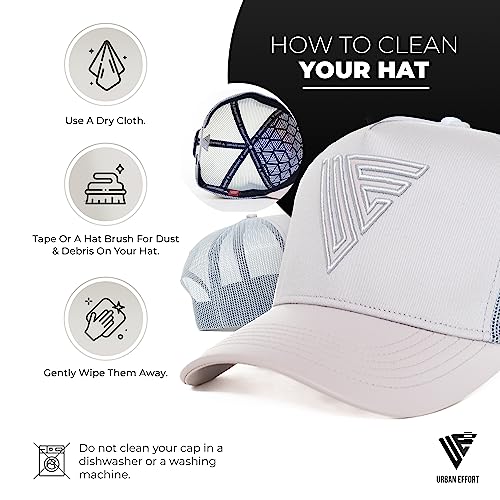 Image of Urban Effort Trucker Hat for Men - Mesh Back Baseball Cap, 5 Panel Snapback Hats for Men and Women