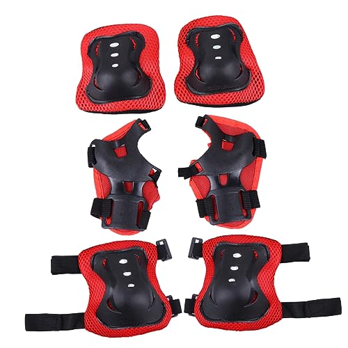 Gogogmee Sports Protective Gear for Cycling Skateboarding 6pc Boys and Girls Elbow Knee Pads Set Adjustable Comfortable Material
