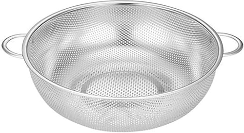 Colador microporoso de acero inoxidable, colador de lavadero, colador de malla fina para lavar verduras, frutas, frijoles y pasta, cesta de drenaje