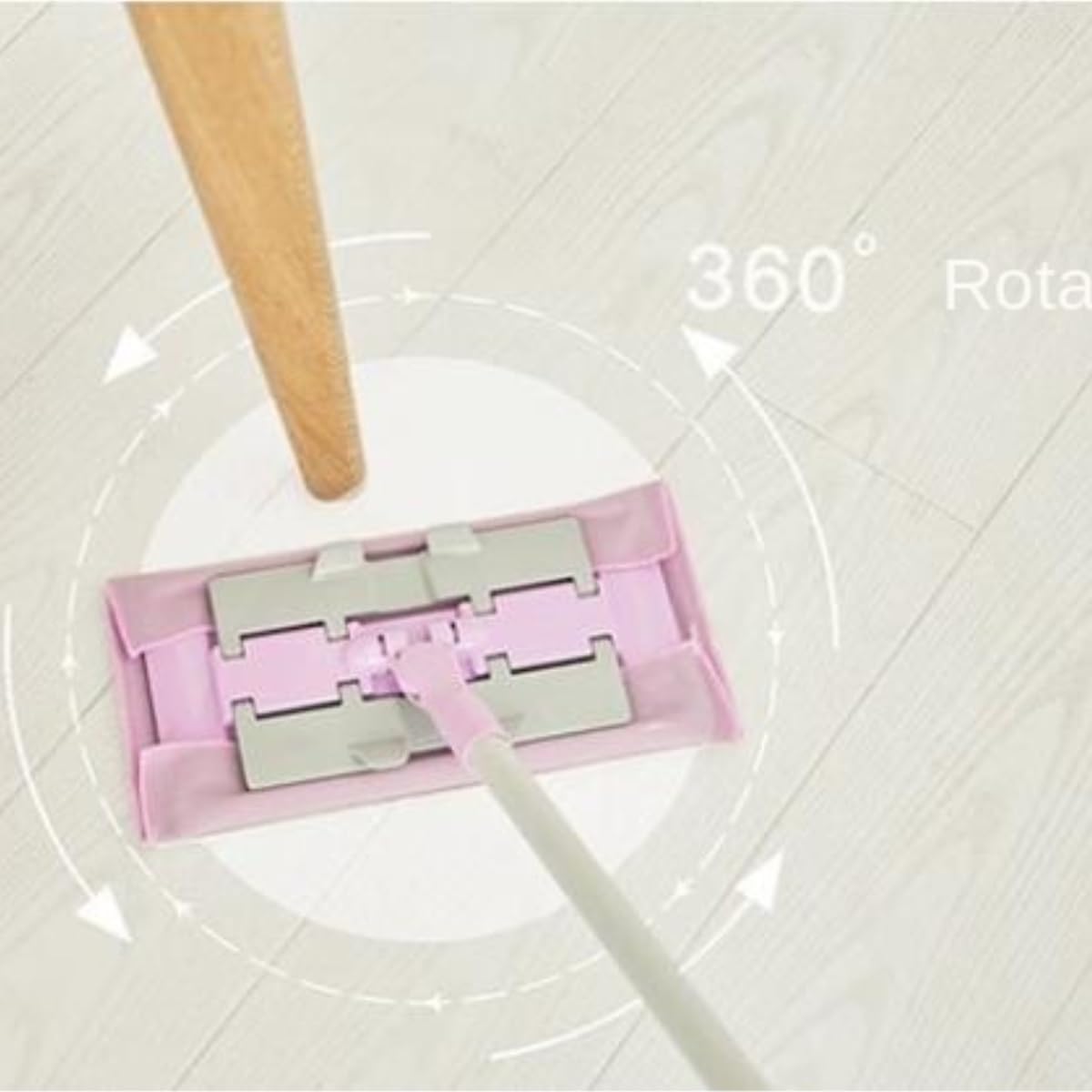 Fregona Mopa Fregona Plana con Abrazadera, Fregona Giratoria De Uso Doméstico, Doble Uso, For Uso Húmedo Y Seco, Fregona Horizontal con Succión Fregona para Limpieza