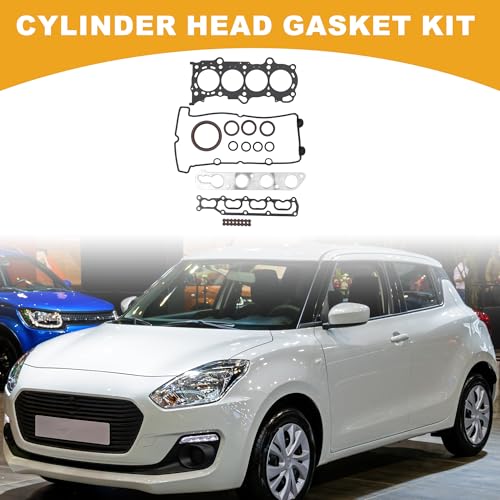Image of Cylinder Head Gasket Kit No.1140275850 Engine Engine Valve Gasket Set for Suzuki Engine. K14B Rubber,Metal Black