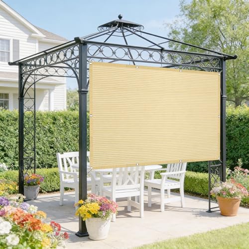 Brise vue coupe-vent et protection UV crème pour jardin 150x300 - 2