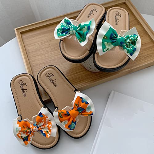 Boys Girls Toddler Little Kid Cloud Slides Sandals Quick Drying Slippers Shower Bathroom Pool Comfy (Orange, 9 Toddler) 7