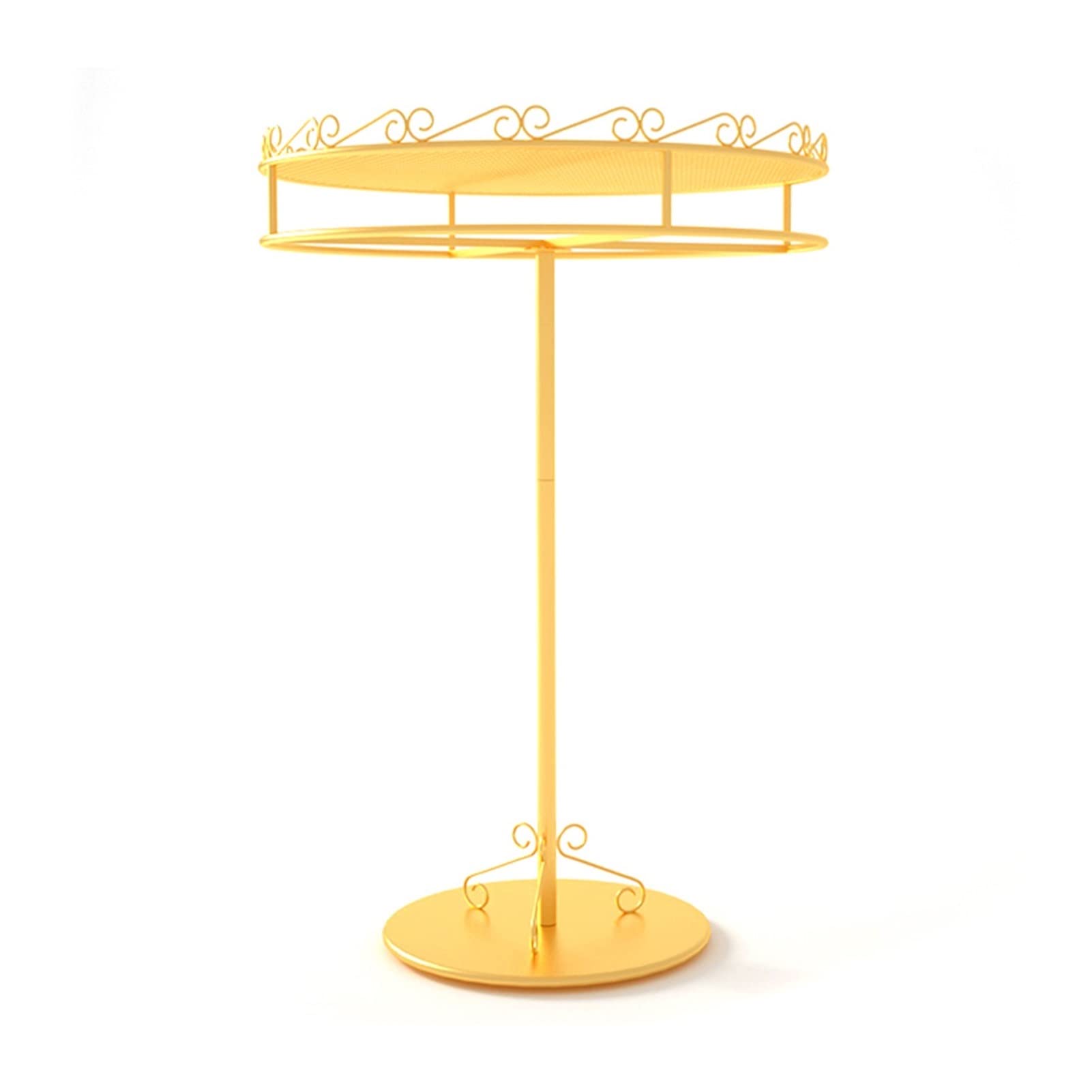 HPTHLY Clothing Rack,Rotating Standing Clothing Rack - Circular Display Stand For Commercial Residential Use, Large Capacity Garment Hanger For Retail Boutiques Wardrobes,G