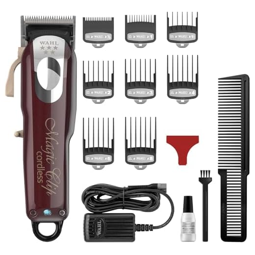 Máquina Corte de Cabelo - Magic Clip Cordless, Wahl, 08148-048, Vermelha
