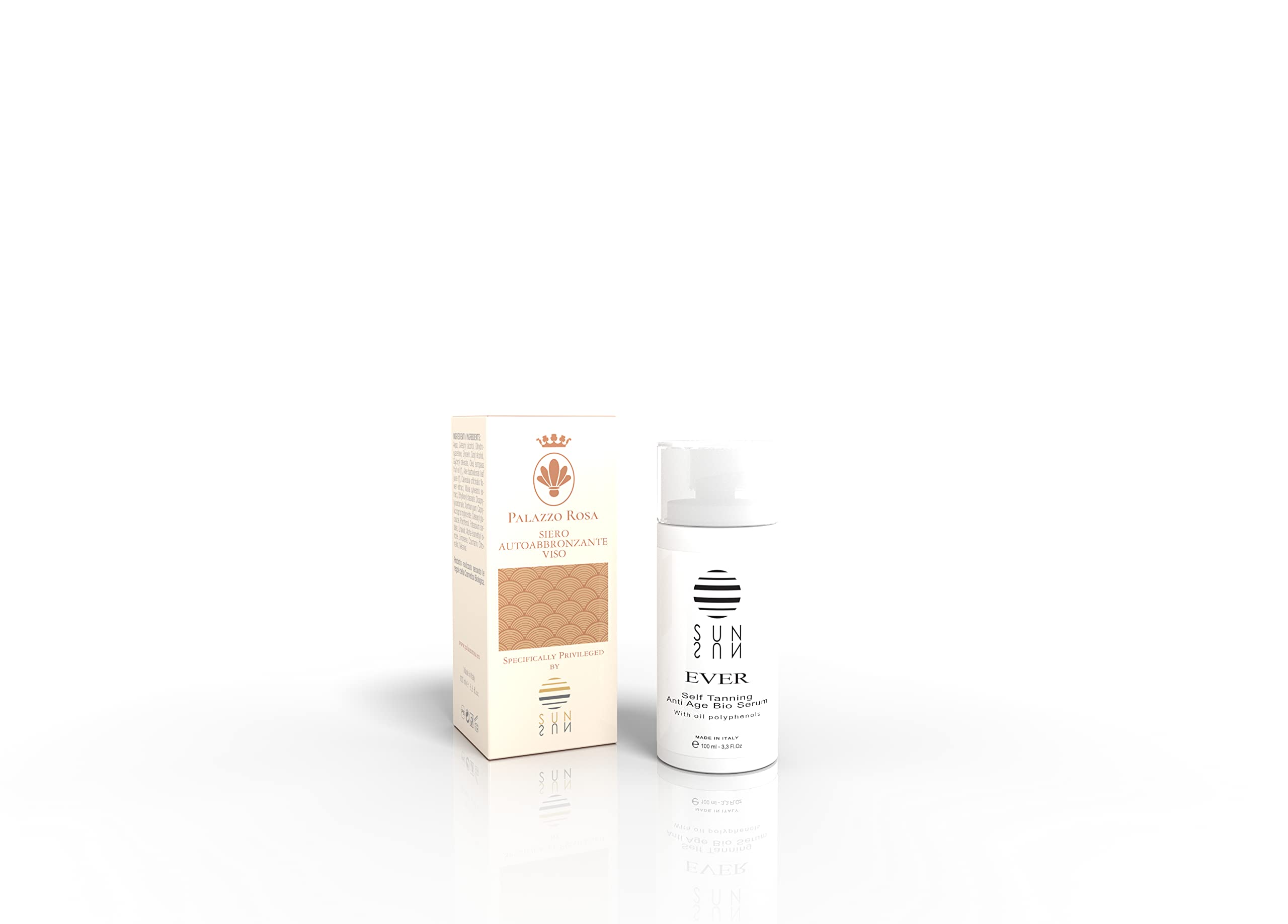 Palazzo Rosa - Piękno dla Twojego naturalnego ciała i wyprodukowane we Włoszech - najlepsze samoopalacze dla Twojej skóry na bazie aloesu - SERUM SAMOBRONZCZAJĄCE 100 ml
