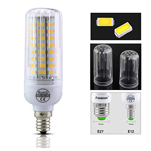 Wresetly E12 5730 SMD LED Bombilla de MaíZ LáMpara Vela LED 80 80W CáLido 110V