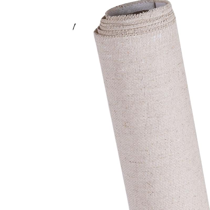 Mieszanka lnu zagruntowana rolka płótna do obrazu olejnego, wodoodporne materiały plastyczne dla artystów, rolka płótna do malowania 5 m (szerokość 38 cm)