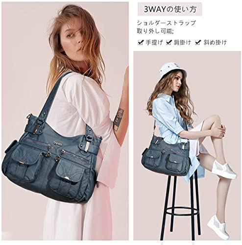 Womens-3-Way-Bag-Handbag-Shoulder-Bag-and-Crossbody-Bag-Polyurethane-PU-Popular-Large-Capacity-Tote-Bag-A4-Size-Commuter-Bag