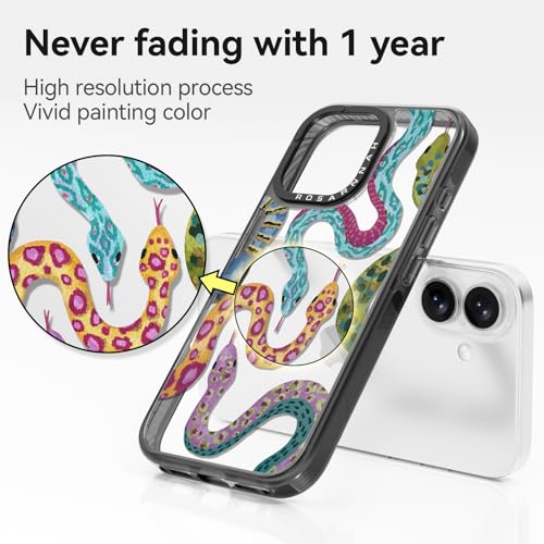 Coque compatible avec iPhone 16 antichoc durable motif serpent