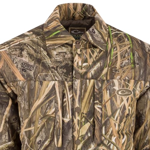 Drake Waterfowl Men's LST Double Down Jac-Shirt Insulated Water-Repellent Quilted Button-Down Outdoor Hunting Hiking Jacket3