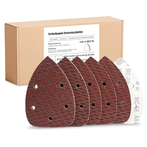 Carta Vetrata 70 Pezzi - Assortimento Grana 80-600 Per Levigatrice Manuale