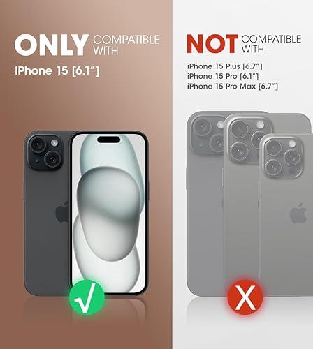 Miniatura 2 de SUPCASE Funda para iPhone 15 con soporte y clip para cinturón, Unicorn Beetle Pro Protector de pantalla integrado Protección contra caídas de grado