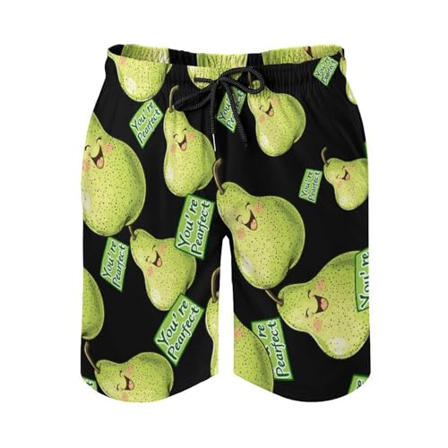 You're Pearfect Pear Men's Swim Trunks Quick Dry Board Shorts Hawaiian Beach Shorts With Pocket4