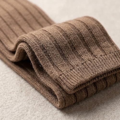 Image of Women's Cable Knit Leg Warmers - Ribbed Knee High Boot Socks for Winter, Layering & Dance Warmups