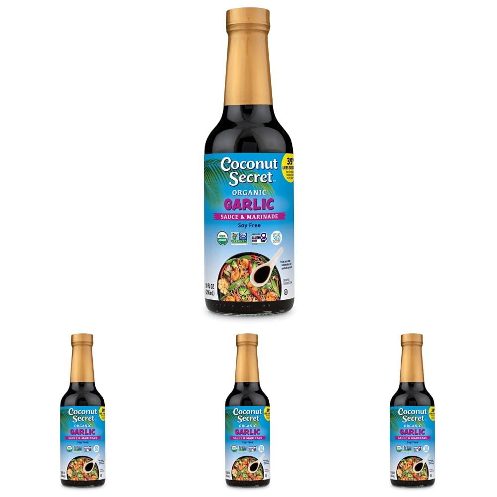 Amazon.com : Coconut Secret Coconut Amino Garlic Sauce, 10 fl. oz ...
