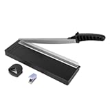 ZEQUAN Guillotine Paper Cutter, 12 Inch Cut Length Guillotine with 8 Sheet Capacity, Guillotine Paper Cutter for Cardstock, Paper Trimmer for Crafting, Classroom and Office