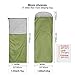REDCAMP Ultra Lightweight Sleeping Bag for Backpacking, Comfort for Adults Warm Weather, with Compression Sack Green (75