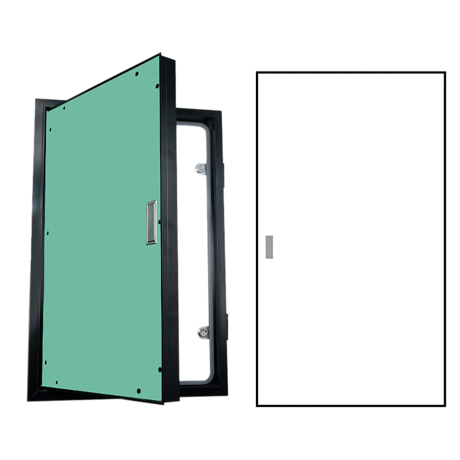 OIFAODAO Stainless steel access door， Aluminum Alloy, Wall Hole Cover Plate Vent for Drywall Ceiling, Home, Offices, Shops, Factories and Hotels(12x16inch/300x410mm)