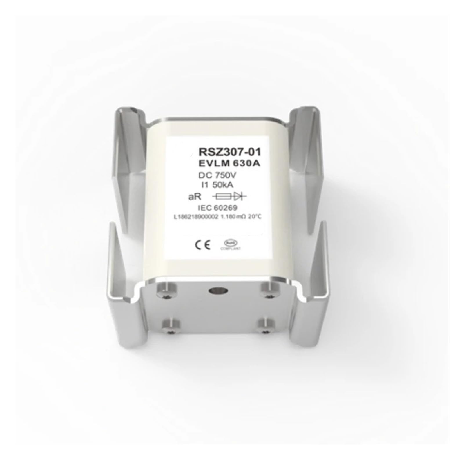 Bezpieczniki DC wysokiego napięcia RSZ307-01-EVLH-400A 500A 630A 750V do ładowarki EV, bezpiecznik słoneczny