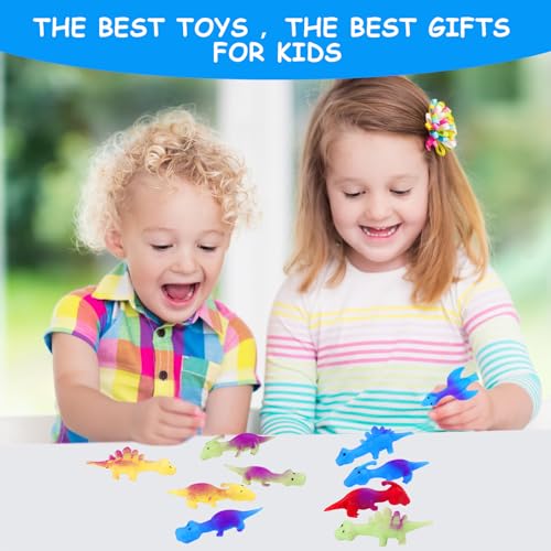 Ainiv Dinosaurier-Fingerspielzeug 10 Stück - Schleuder Spielzeug, Slingshot Finger Toys, Lustige Fliegende Partyspielzeug für Kinder