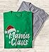 S4E Mama Claus with Santa Hat Women's T-Shirt X-Large Irish Green