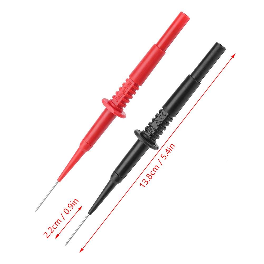 2 Sonde Di Test P5008 Per Multimetro, Rosse E Nere, Aghi In Acciaio Inox 600V/10A Per Prove Non Distruttive - 6