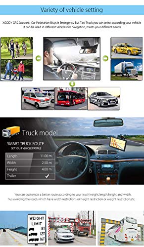 GPS Navigation for Cars 9 inch Big Screen Truck GPS Navigation System for Trucks Portable Car GPS Navigation System Built-in 8GB-256MB Voice Turn Alarm Satellite Navigator Lifetime Free Map Updates - Thumbnail 4