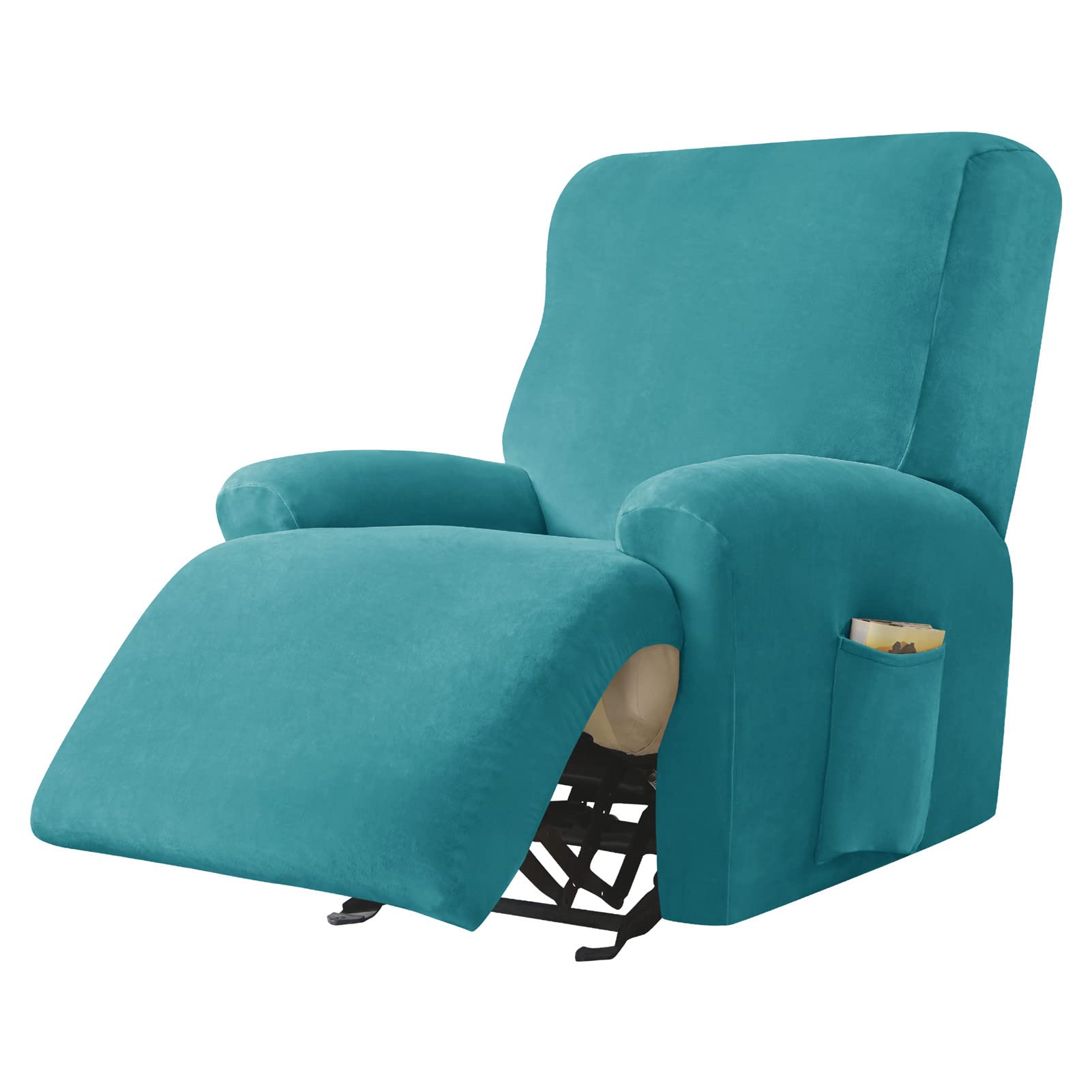 Funda de sillón relax elástica con tejido premium de tacto suave