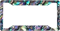 Vista 6 de Abalone License Plate Frame 2 Pack Accessories Cars Decor 12.3 X 6.3 Inches for Men Women