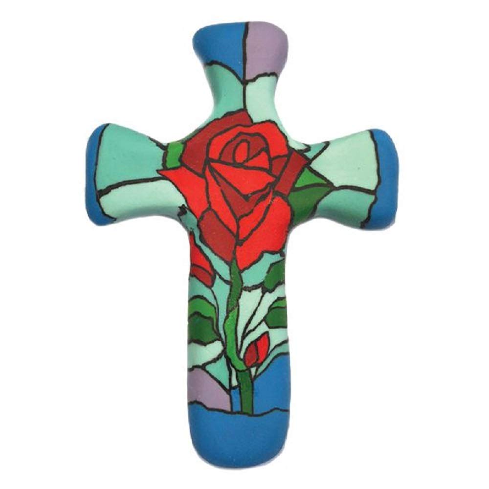 5.5"" Eternal Love Comforting Clay Cross, Multi