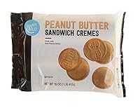 Vista 1 de Marca Tienda Happy Belly Galletas de crema sándwich de mantequilla de maní, 1 libra (paquete de 1)